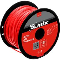 Леска (корд) для триммера MTX квадратная 3 мм х 120 м (96878)