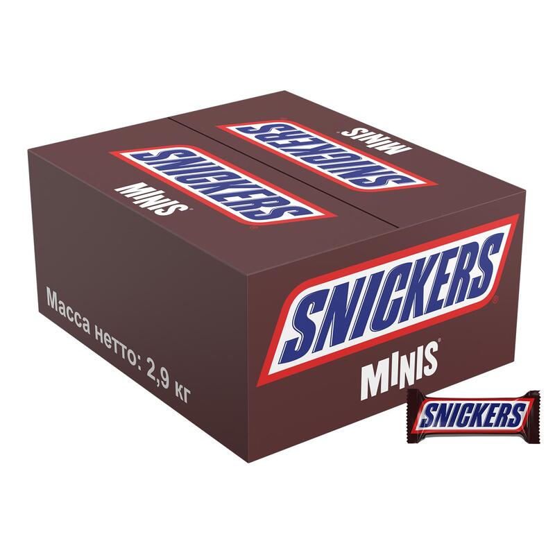 Конфеты snickers Minis пломбир