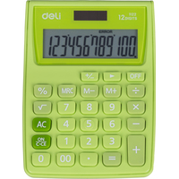 Калькулятор карманный Deli 12-разрядный зеленый 120x86x29 мм