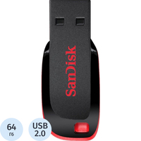 Флешка USB 2.0 64 ГБ Sandisk Cruzer Blade (SDCZ50-064G-B35)