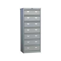 Шкаф картотечный Практик AFC-07 для формата А5 (7 отделений,  515x631x1327 мм)