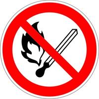 Знак безопасности Запрещается пользоваться открытым огнем и курить P02 (200х200 мм, пленка ПВХ)