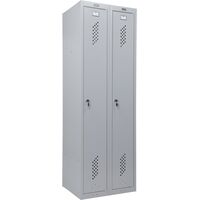 Шкаф для одежды металлический Практик ML-21-60 (серый, 600х500х1830 мм)