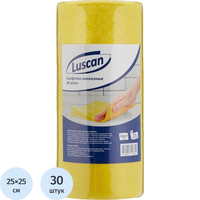 Салфетки хозяйственные в рулоне Luscan вискоза 25x25 см 90 г/кв.м 30  листов