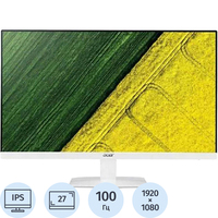 Монитор 27" Acer HA270Ewi белый (UM.HW0EE.E01)