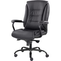 Кресло для руководителя Easy Chair СН-708 Ровер чёрное (экокожа, металл)