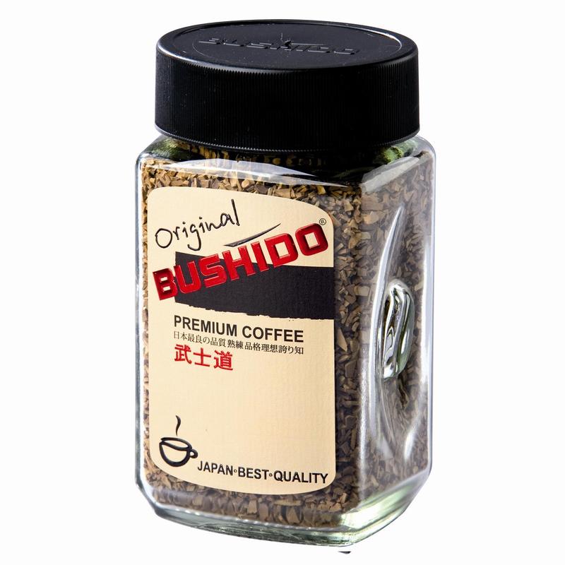 Кофе растворимый Bushido Original 100 г (стекло) – купить растворимый кофе Bushido Original 100 г (стекло) по выгодной цене в интернет-магазине Комус
