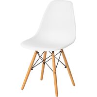 Стул обеденный TetChair Cindy (Eames) 20229 белый (пластик, массив  дерева)