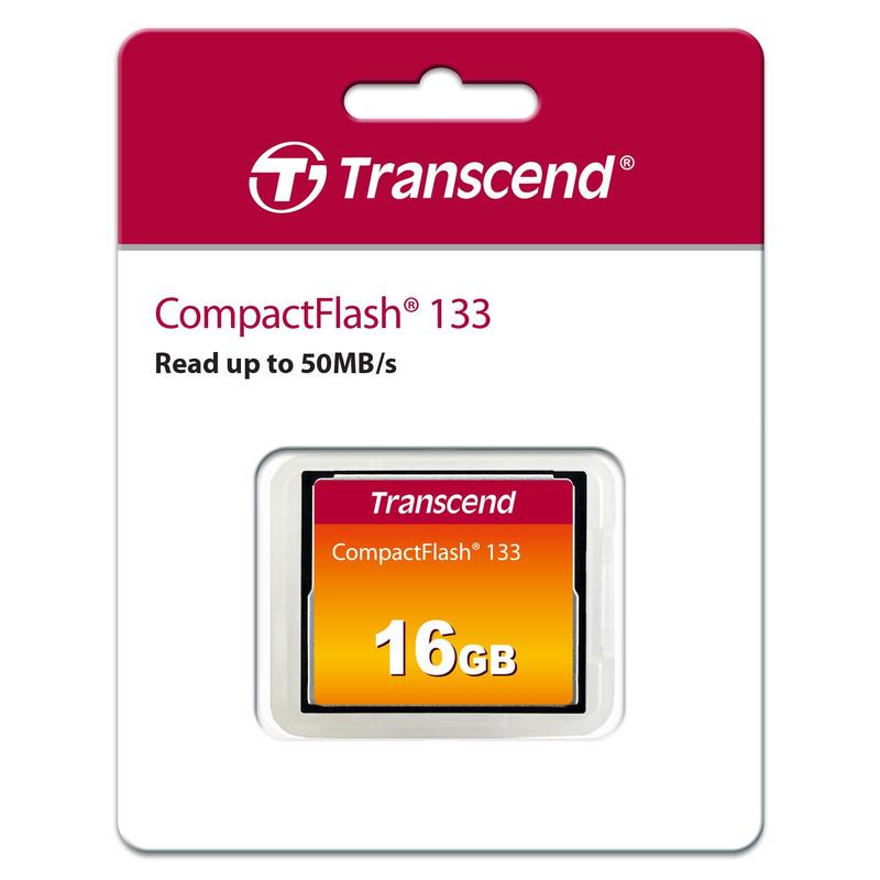 Карта памяти transcend compact flash 16 гб