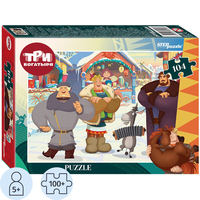 Пазл STEP puzzle company Три богатыря и Пуп Земли 104 детали