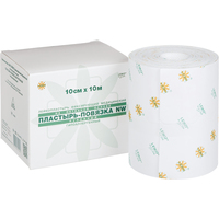 Пластырь-повязка фиксирующая Leiko Plaster 10x1000 см нетканевая основа