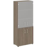 Шкаф для документов Yalta LT-ST 1.2 со стеклом (вяз благородный,  800х450х1987 мм)