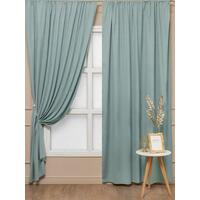 Комплект штор Amore Mio Однотонная замша 3872-029 (2 портьеры 150x270  см) бирюзовый