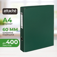 Папка на 4-х кольцах Bantex (Attache Selection) коллекция Strong A4 60  мм зеленая до 400  листов
