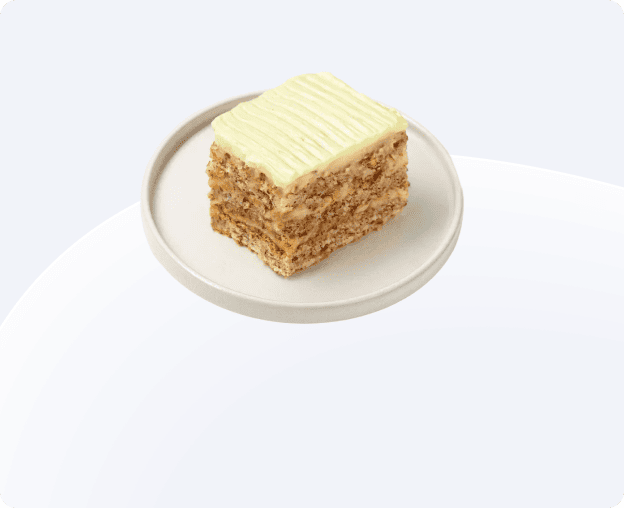 Миндальный с грильяжным кремом