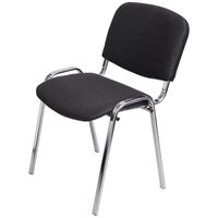 Уценка. Стул офисный Easy Chair Изо серый ткань металл хромированный  (1397326). уц_меб