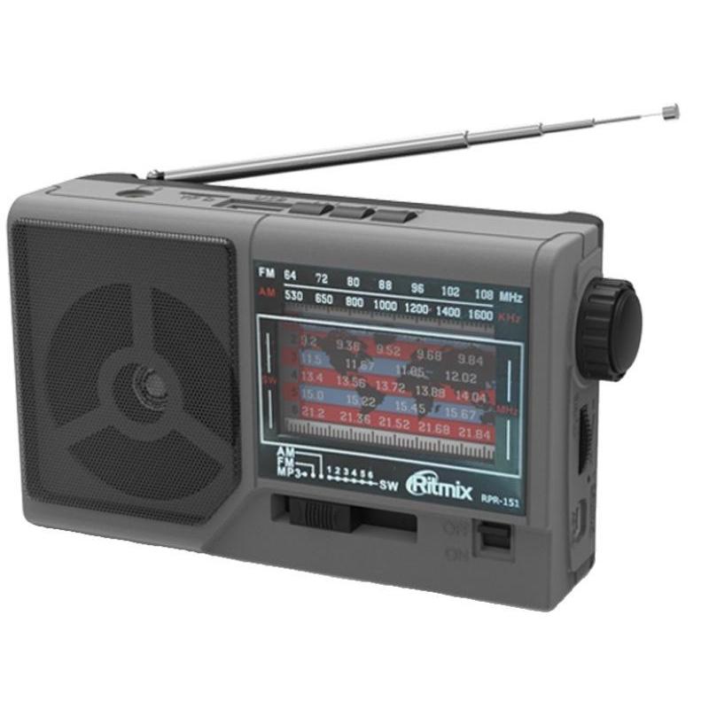 Радиоприемник Ritmix RPR-151 черный – выгодная цена – купить товар Радиоприемник Ritmix RPR-151 черный в интернет-магазине Комус
