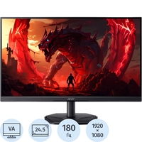 Монитор 24.5'' Acer Nitro KG251QP3biip чёрный (UM.KX1CD.301)