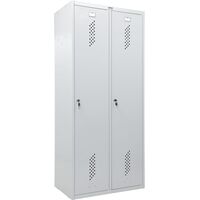 Шкаф для одежды металлический Практик ML-21-80 (серый, 800х500х1830 мм)