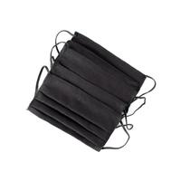 Маска защитная многоразовая текстильная черная (10 штук в упаковке)