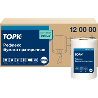 Протирочная бумага Торк (Tork) Reflex 120000 M4 белая (6 рулонов по 270  метров)