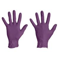 Перчатки медицинские смотровые нитриловые Benovy нестерильные  неопудренные фиолетовые размер L (100 штук в упаковке)