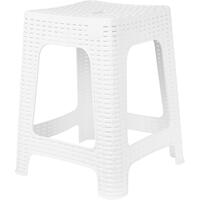 Табурет Rattan белоснежный жасмин (пластик)