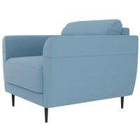 Кресло Finsoffa Релакс Монако Lounge серо-голубое ткань