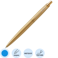 Ручка шариковая Parker Jotter XL Monochrome SE20 Golden GT цвет чернил  синий, цвет корпуса золотой (артикул производителя 2122754)