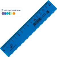 Линейка Луч 15 см пластиковая