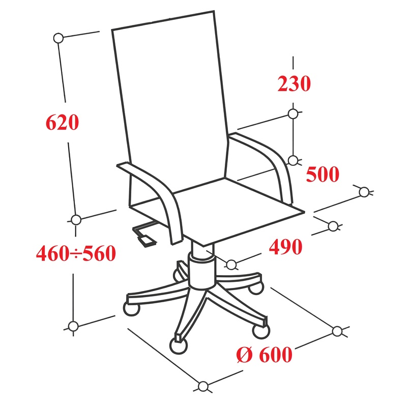 Кресло для руководителя easy chair 685 tc черное ткань пластик