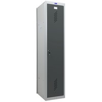 Шкаф-базовый модуль для одежды металлический Cobalt Locker 11-30   (антрацит/серый, 300х500х1830 мм)