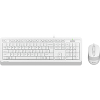 Набор клавиатура+мышь A4Tech Fstyler F1010 клав:бел/сер мышь:бел/сер USB