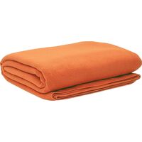 Плед флис 130x150 см оранжевый