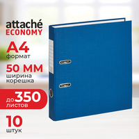 Папка-регистратор Attache Economy 50 мм cиняя бумвинил/бумага (10 штук в  упаковке)