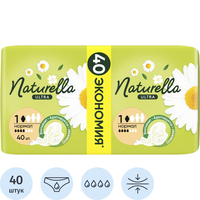 Прокладки женские гигиенические Naturella Ultra Нормал (40 штук в  упаковке)