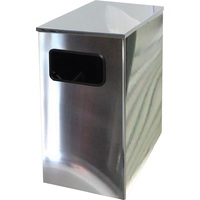Урна уличная Квадро-21 80 л нержавеющая сталь (67x35.6x35.6 см)