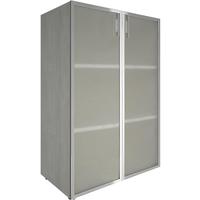 Шкаф для документов Yalta LT-ST 2.4R со стеклом (снежная патина,  800х450х1195 мм)