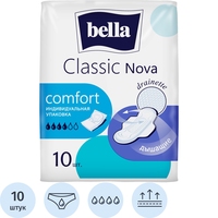 Прокладки женские гигиенические Bella Classic Nova Сomfort (10 штук в  упаковке)