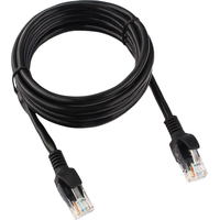 Патч-корд витая пара Cablexpert PP12-2M/BK 5e 2 м