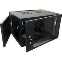 Шкаф телекоммуникационный настенный TWT Next 9U TWT-CBWNG-9U-6x4-BK  (494x550x450 мм)