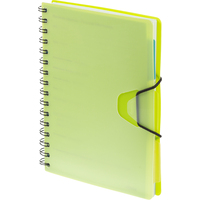 Ежедневник недатированный Attache Bright Colours пластик А5 136 листов  зелёный
