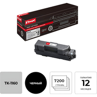 Картридж лазерный Комус TK-1160 1T02RY0NL0 для Kyocera черный  совместимый
