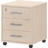 Тумба подкатная Арго АТЛ-03 с замком (бук, 440х450х580 мм, 3 ящика)