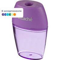 Точилка для карандашей Attache Bright Colours пластиковая с контейнером