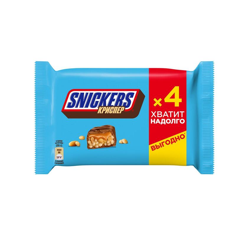 Snickers шоколадный батончик 160г