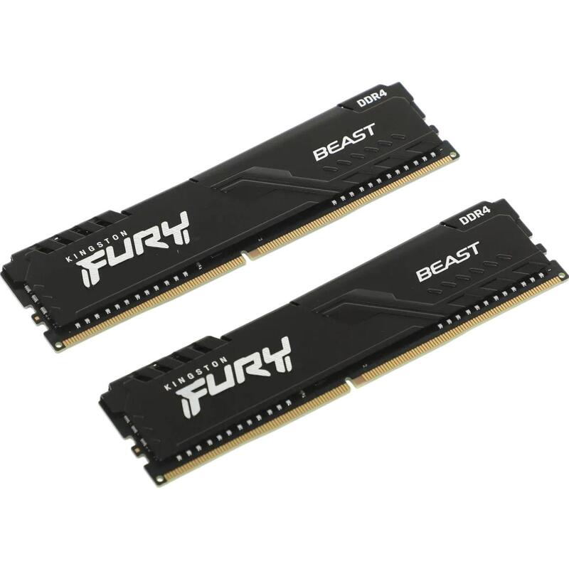 Оперативная память ddr4 kf432c16bbk2 16. Kingston Fury Beast 16gb 2x8 3600mhz.