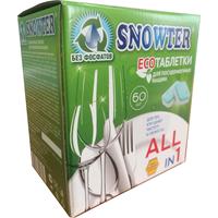 Таблетки для посудомоечных машин Snowter All in 1 ЭКО (60 штук в  упаковке)