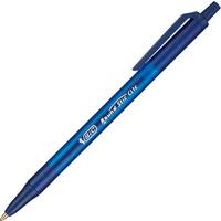 Ручка шариковая автоматическая Bic Round Stic Clic синяя (толщина линии  0.32 мм)