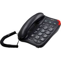 Уценка. Телефон проводной TeXet TX-214 черный. уц_тех